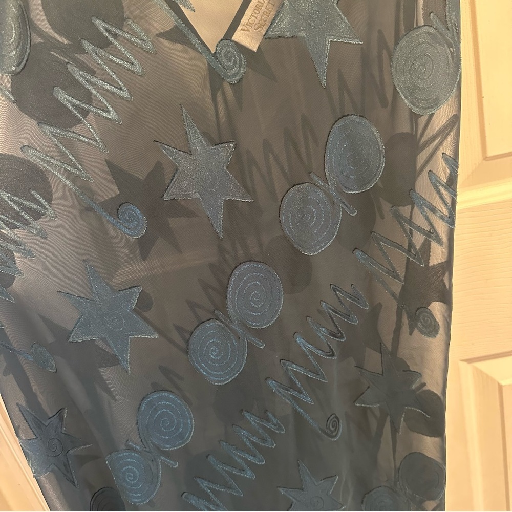 VICTORIA’S Secret Vintage Gold Label Slip Dress / Nightgown and Robe Size Large - Picture 7 of 13